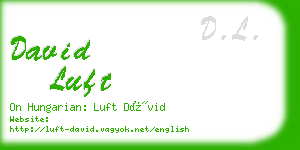 david luft business card